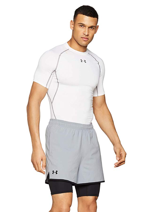 Under Armour Mens UA Qualifier 2-IN-1 Training Shorts Gym Sport Tech 30% OFF RRP | eBay