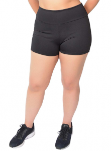 Stretch Is Comfort Women's Plus Size Stretch Performance High Waist Athletic Booty Shorts