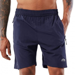 YAWHO Men's Workout Running Shorts