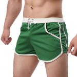 Rexcyril Men's Green Running Workout Gym Shorts