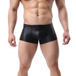 TESOON Men's Imitation Leather Underwear Sexy Boxer Briefs