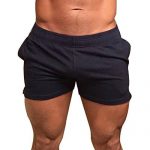 Workout Shorts With Pockets for Men French Terry Cotton 3 5 7 Inch Bodybuilding Clothing