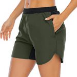 XIEERDUO Women's 5 Inch Workout Running Shorts