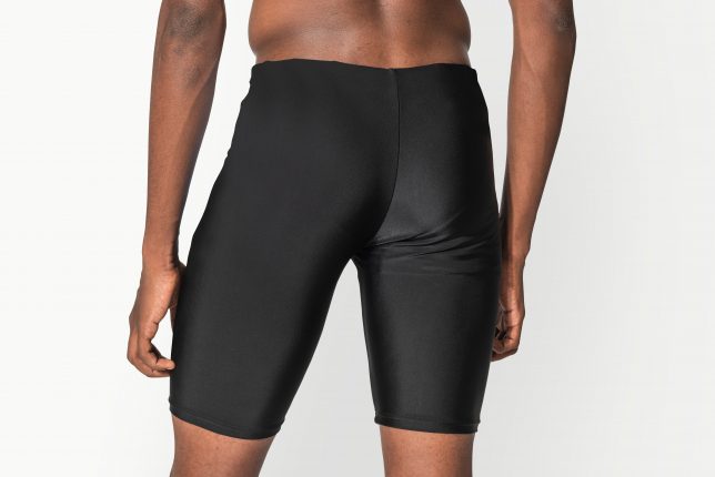 Compression Shorts From Behind