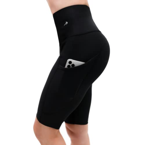 Women's Compression Biker Shorts - Black, S