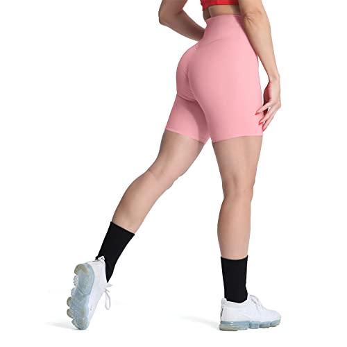 Aoxjox Women's High Waist Biker Shorts - Comfortable and Supportive Gym Shorts