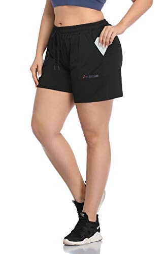 ZERDOCEAN Women's Plus Size Fitness Shorts