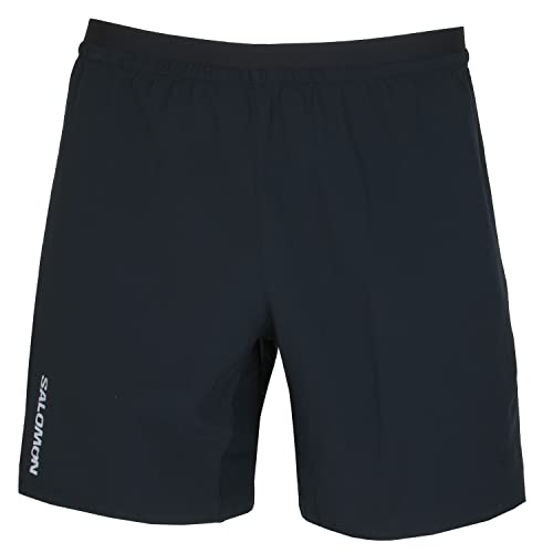Salomon Men's Cross 7'' Shorts, Deep Black