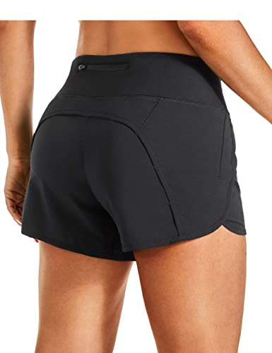 CRZ YOGA Womens Gym Athletic Workout Shorts - Quick Dry Running Spandex Shorts