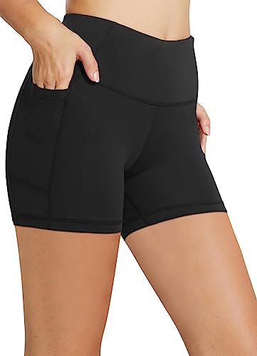 BALEAF Women's High Waist Compression Yoga Shorts