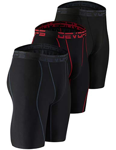DEVOPS Men's Compression Shorts Underwear (3 Pack)