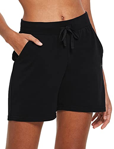 Cotton Yoga Shorts with Drawstring Pockets