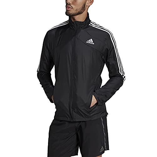 Adidas Men's Marathon Jacket 3-Stripes