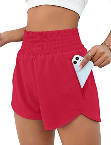 BMJL Women's Athletic High Waisted Running Shorts