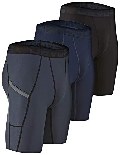 DEVOPS Men's Compression Shorts with Pocket
