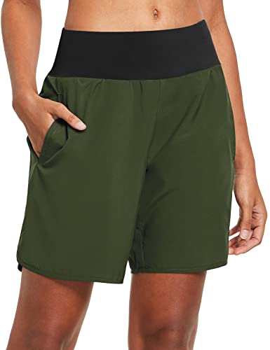 BALEAF Womens' 7 Inches Long Running Shorts - Comfortable and Versatile