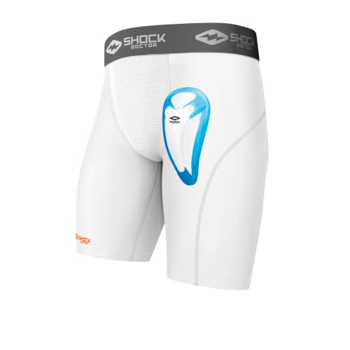 Shock Doctor Boy's Compression Short with Bio-Flex Protective Cup