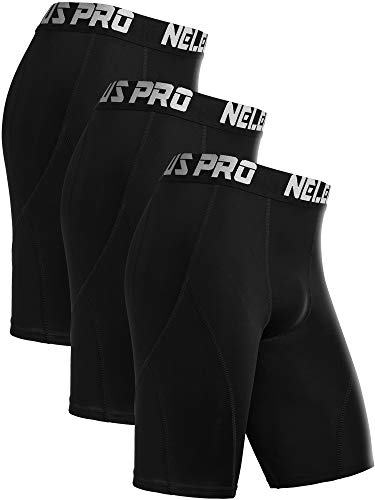 NELEUS Men's Sport Running Compression Shorts