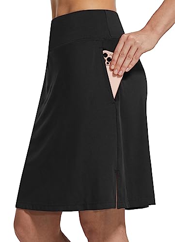 BALEAF Womens Modest Knee Length Skirt with Pockets