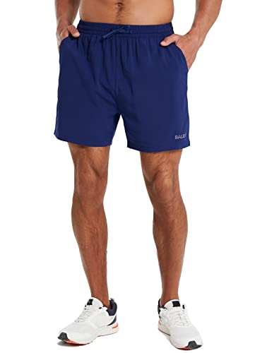 BALEAF Men's 5" Running Shorts with Brief Pockets