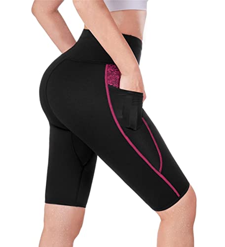 TrainingGirl High Waist Sauna Sweat Shorts