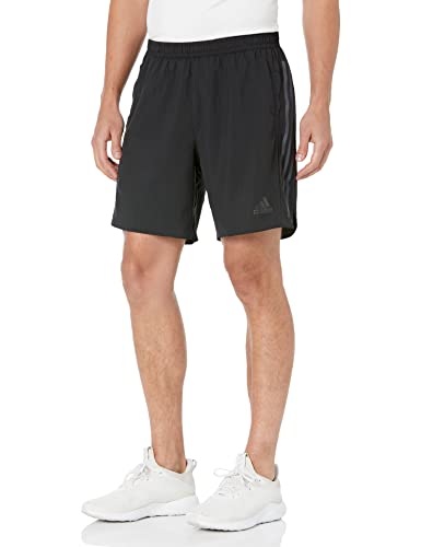 adidas Men's Run Icon 3-Stripes Shorts - Black, Medium
