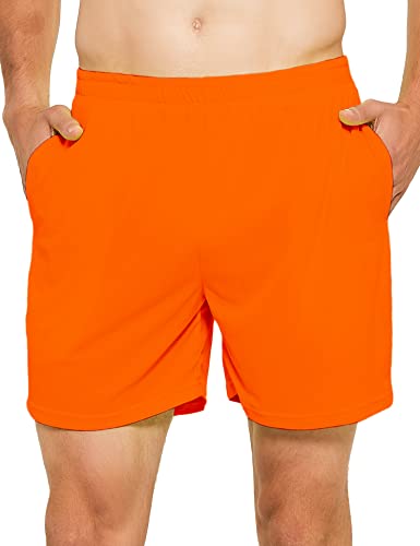 DEMOZU Men's 5 Inch Running Tennis Shorts with Pockets