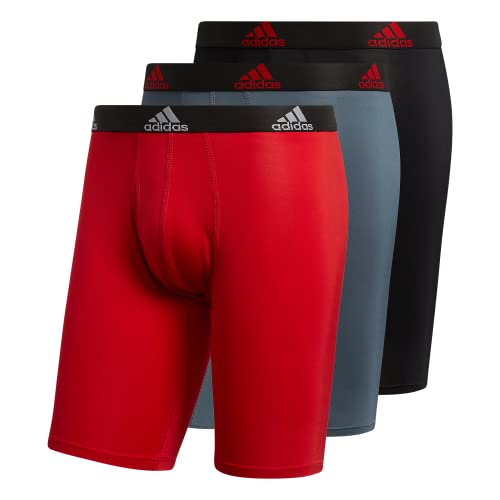 adidas Long Boxer Brief Underwear (3-Pack)