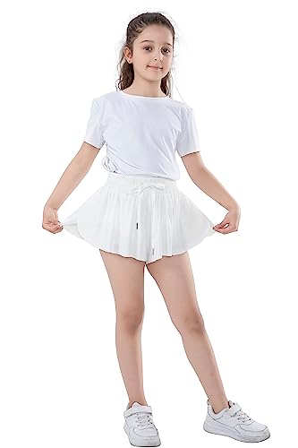 Youth Butterfly Skirts Shorts with Spandex Liner