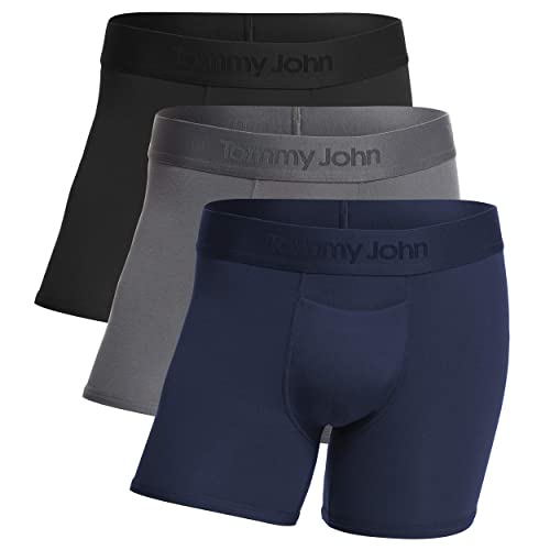 Tommy John Men’s Second Skin Trunk - Silky Soft, Stretch Fabric, 3 Pack