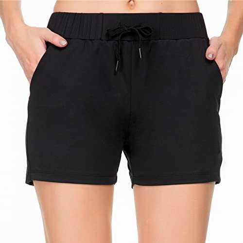 Kcutteyg Women's Running Shorts with 3 Pockets