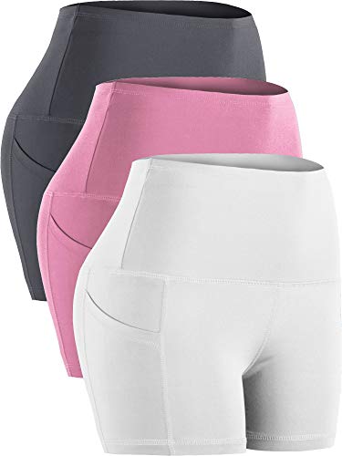 CADMUS Women's High Waist Athletic Shorts with Deep Pockets