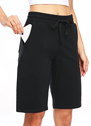 Willit Women's Bermuda Cotton Lounge Shorts