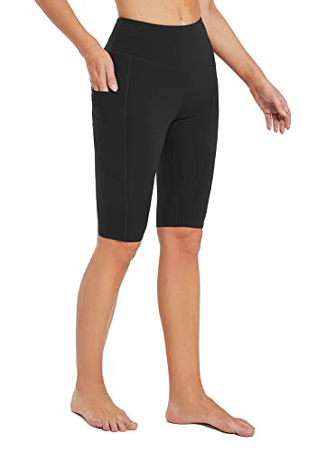 BALEAF Women's Long Biker Shorts with Pockets