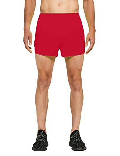 DEMOZU Men's 3-Inch Neon Running Shorts