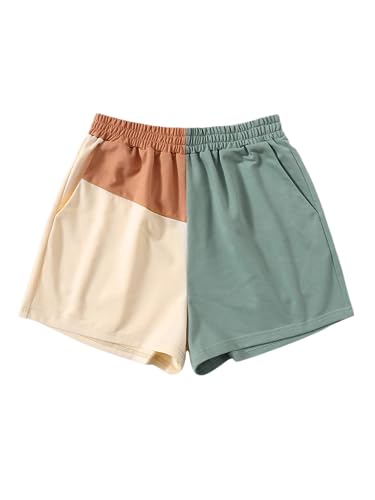 SOLY HUX Women's Colorblock Sweat Shorts