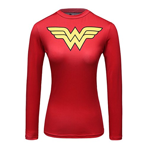 Red Plume Women's Compression Fitness Sport T-Shirt