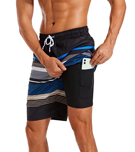 difficort Quick Dry Swim Trunks with Compression Liner - Youthful and Functional