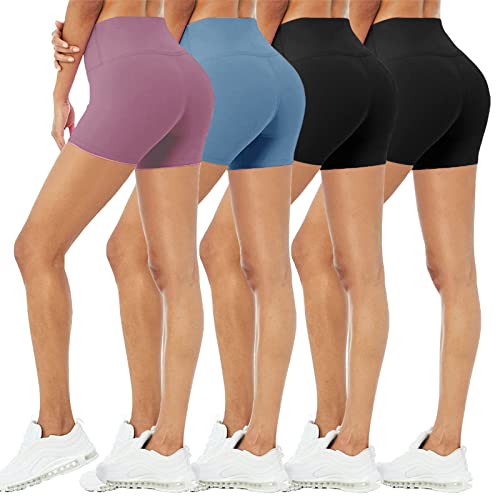4 Pack Biker Shorts for Women