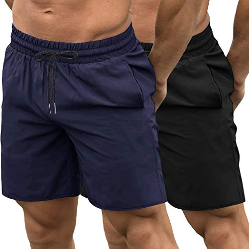 Men's Gym Workout Shorts with Pockets
