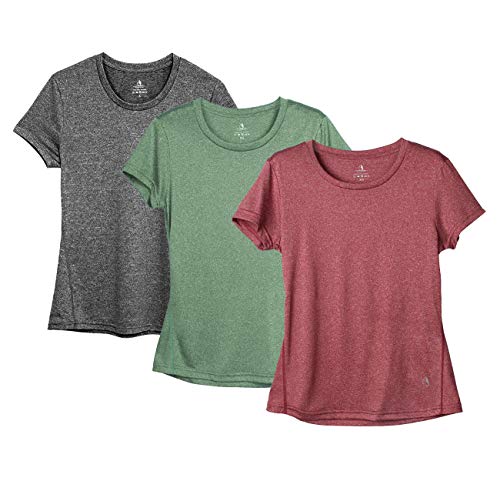 icyzone Women's Workout Tshirts - Fitness Athletic Yoga Tops
