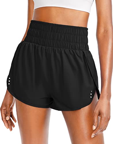 Sejuani Women's High Waisted Athletic Shorts with Zipper Pockets