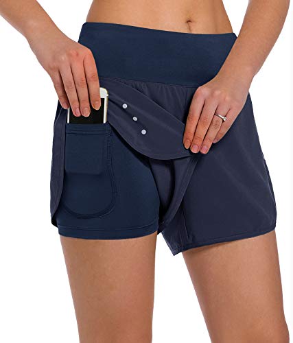 2-in-1 Running Shorts with Phone Pockets