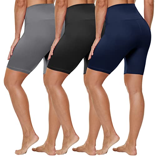 HLTPRO Biker Shorts for Women - Tummy Control High Waist Workout Shorts
