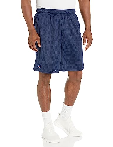 Russell Athletic Men's Cotton Baseline Short With Pockets, Navy...