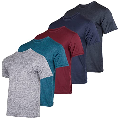 Mens Quick Dry Fit Dri-Fit Active Wear Training Athletic Crew T-Shirt