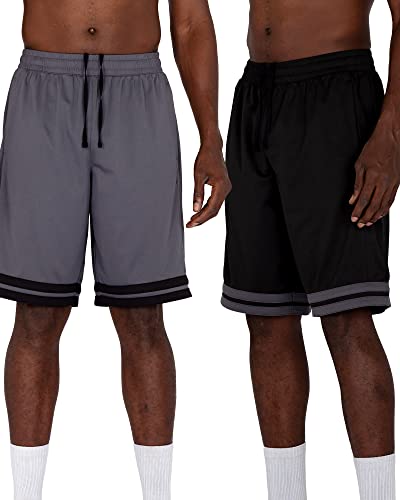 Alive Men’s Basketball Performance Shorts with Pockets 11 Inch Inseam