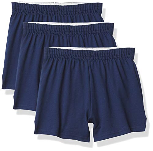 Soffe Girls Cheer Shorts, Navy (3-pack)