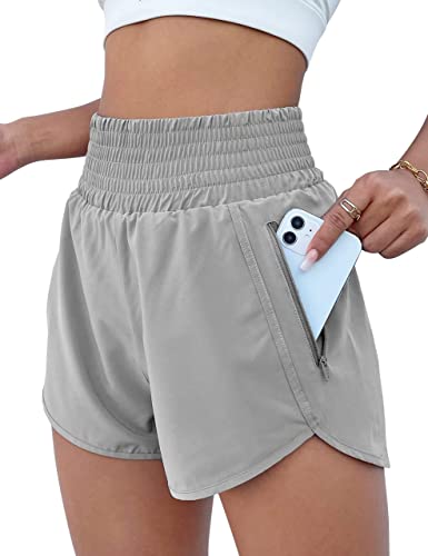 BMJL Women's Athletic High Waisted Running Shorts with Pocket