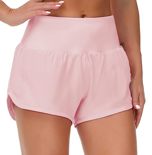 Gym People Women's High Waisted Running Shorts